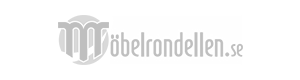 Logo for Möbelrondellen.se featuring a stylized “MR” graphic on the left, followed by the website name in a modern sans-serif font. Colors are gray on a white background.