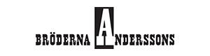 Bröderna Anderssons logo in bold, black uppercase letters with a large stylized A in the center.